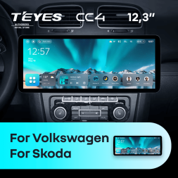 Штатная магнитола Teyes CC4 12.3" 6/64 Volkswagen Golf 8 (2008-2016)
