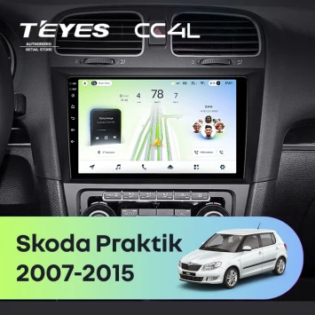 Штатная магнитола Teyes CC4L 6/64 с DTS Skoda Praktik (2007-2015)