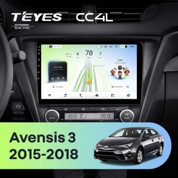 Штатная магнитола Teyes CC4L 6/64 с DTS Toyota Avensis 3 (2015-2018) F2