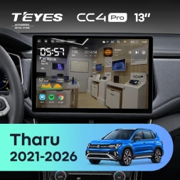 Штатная магнитола Teyes CC4 Pro 8/128 Volkswagen Tharu (2021-2026) (13")