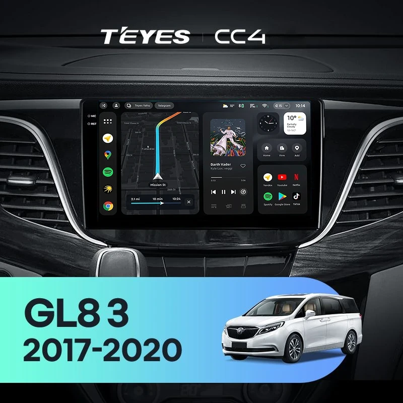 Штатная магнитола Teyes CC4 6/64 Buick GL8 3 (2017-2020)