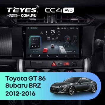 Штатная магнитола Teyes CC4 Pro 12/256 Toyota GT 86 (2012-2016) Правый руль