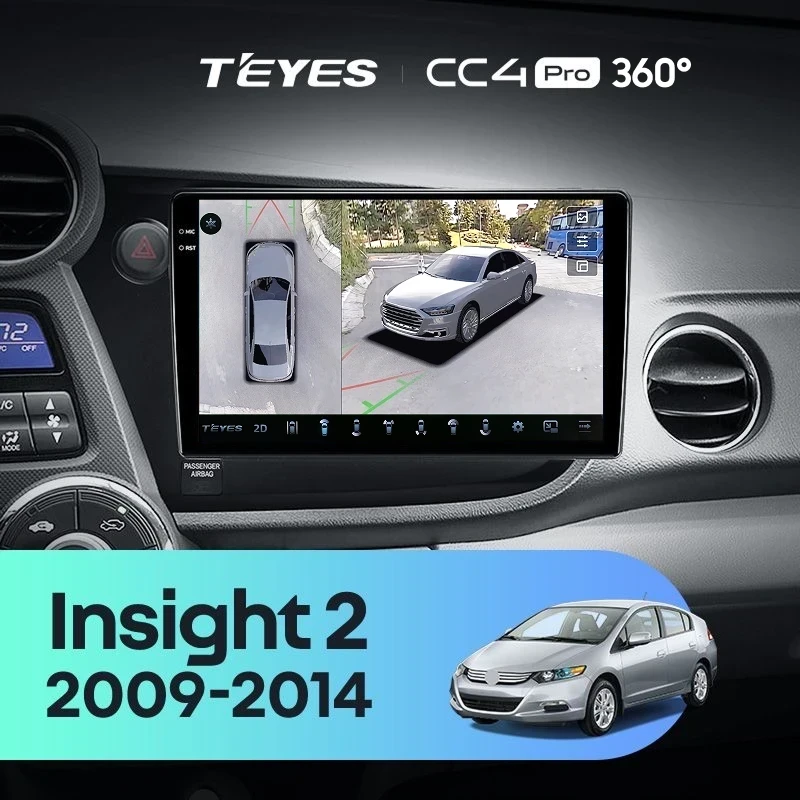 Штатная магнитола Teyes CC4 Pro 360 12/256 Honda Insight 2 LHD (2009-2014)