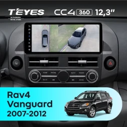 Штатная магнитола Teyes CC4 12.3" 360 6/64 Toyota Vanguard (2007-2012) F2