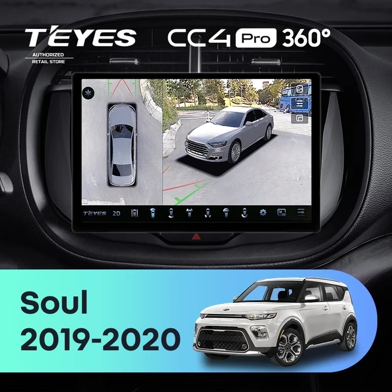 Штатная магнитола Teyes CC4 Pro 360 8/128 Kia Soul (2019-2020) (11")