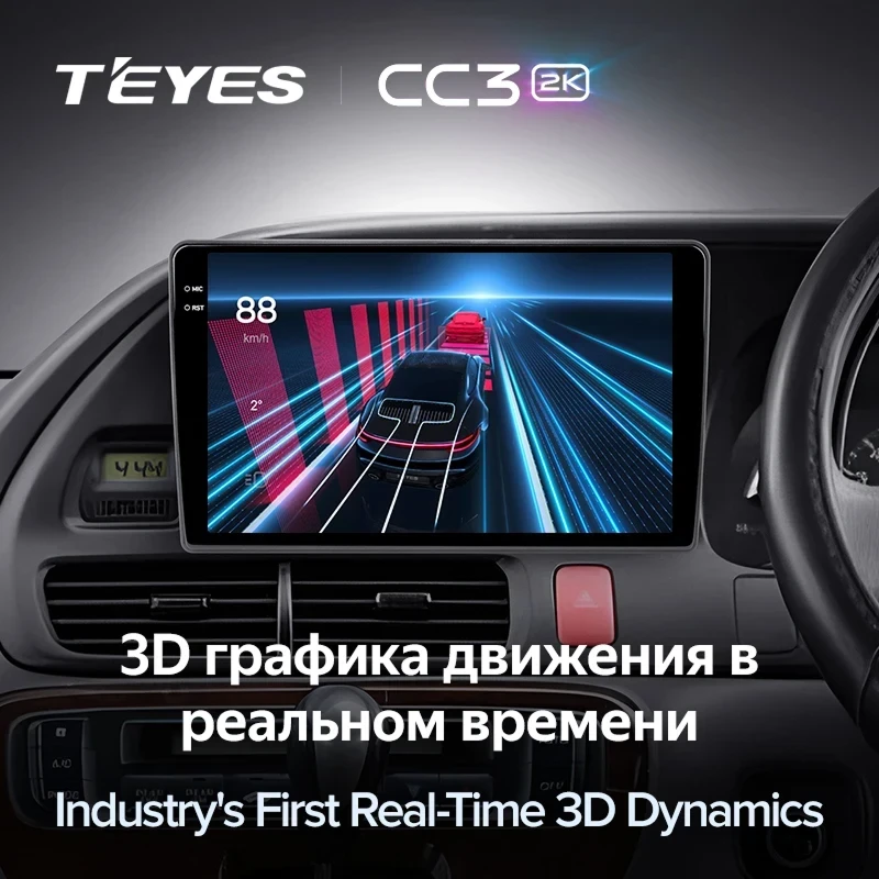 Штатная магнитола Teyes CC3 2K 360 6/128 Honda Odyssey RL1 (1998-2004) Тип-B Правый руль