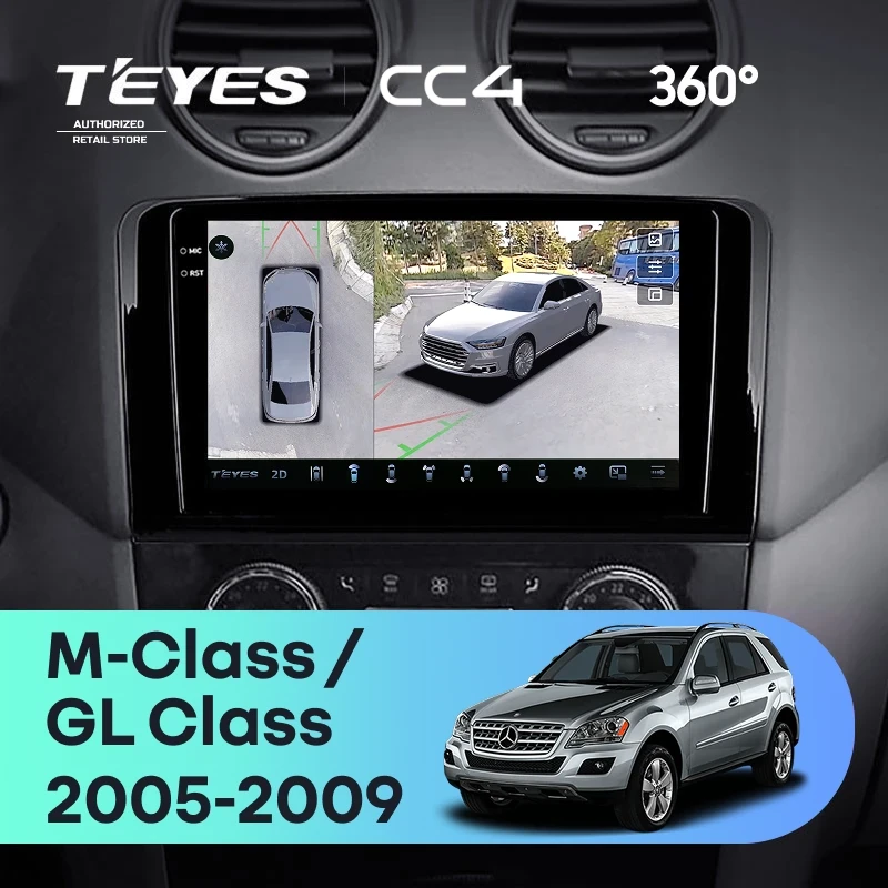 Штатная магнитола Teyes CC4 360 6/64 Mercedes-Benz GL-Class (2005-2009) F1