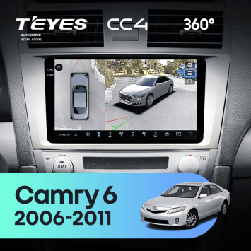 Штатная магнитола Teyes CC4 360 8/128 Toyota Camry 6 XV 40 (2006-2011) F2
