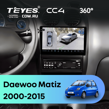 Штатная магнитола Teyes CC4 360 8/128 Daewoo Matiz (2000-2015)