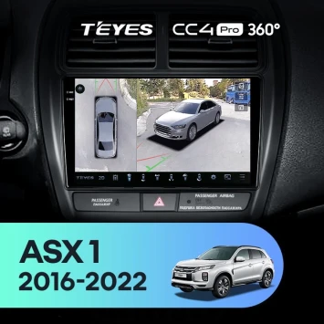 Штатная магнитола Teyes CC4 Pro 360 12/256 Mitsubishi ASX (2016-2026) Тип-B