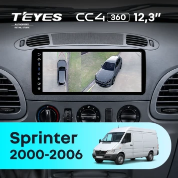 Штатная магнитола Teyes CC4 12.3" 360 8/128 Mercedes-Benz Sprinter (W903) (2000-2006)