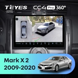 Штатная магнитола Teyes CC4 Pro 360 8/128 Toyota Mark X 2 X130 (2009-2020) (11")
