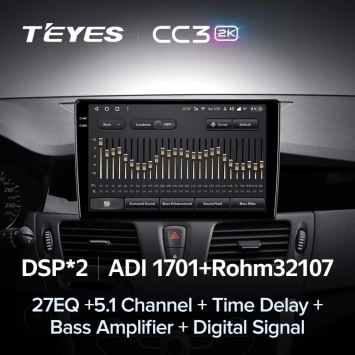 Штатная магнитола Teyes CC3 2K 360 6/128 Renault Latitude 1 (2010-2015)