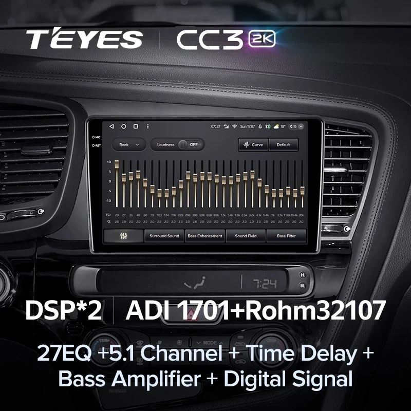 Штатная магнитола Teyes CC3 2K 4/32 Kia Optima 3 TF (2010-2015) F1