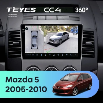 Штатная магнитола Teyes CC4 360 6/64 Mazda 5 2 CR (2005-2010)