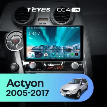 Штатная магнитола Teyes CC4 Pro 12/256 SsangYong Actyon Sports (2005-2017)