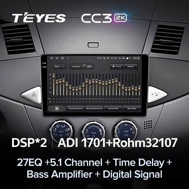 Штатная магнитола Teyes CC3 2K 4/32 Mitsubishi Zinger (2005-2014)