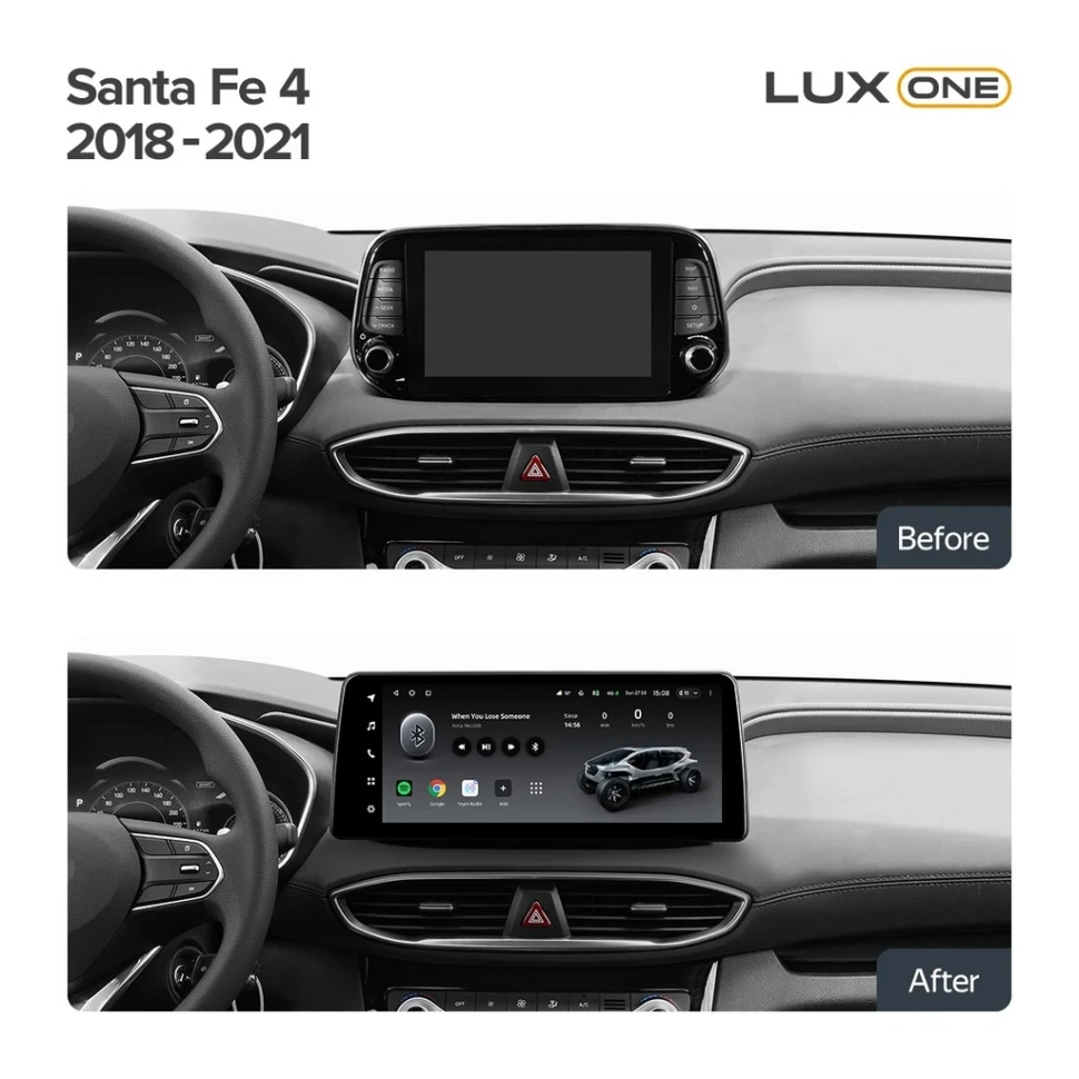 Переходная рамка Hyundai Santa Fe 4 (2018-2021) (12,3")