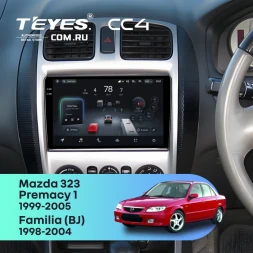 Штатная магнитола Teyes CC4 6/64 Mazda 323 (1999-2005) F2
