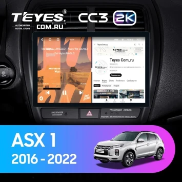 Штатная магнитола Teyes CC3 2K 4/32 Mitsubishi ASX (2016-2026) Тип-B (11")