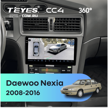 Штатная магнитола Teyes CC4 360 8/128 Daewoo Nexia (2008-2016)
