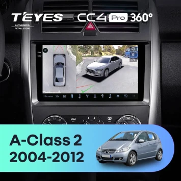 Штатная магнитола Teyes CC4 Pro 360 8/128 Mercedes-Benz A-Class 2 W169 C169 (2004-2012)