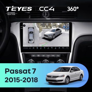 Штатная магнитола Teyes CC4 360 8/128 Volkswagen Passat 7 B7 NMS (2015-2018) F2