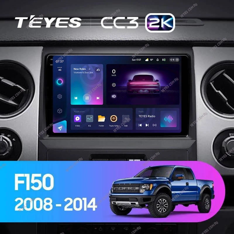 Штатная магнитола Teyes CC3 2K 360 6/128 Ford F150 P415 Raptor (2008-2014) F2