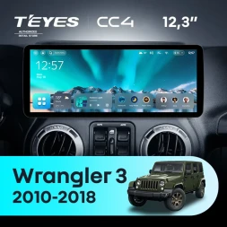 Штатная магнитола Teyes CC4 12.3" 8/128 Jeep Wrangler 3 JK (2010-2018)