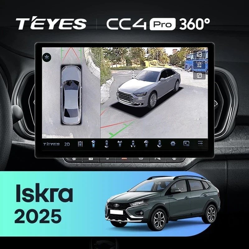Штатная магнитола Teyes CC4 Pro 360 8/128 LADA Iskra SW Cross (2025-2026) Тип-A (13")