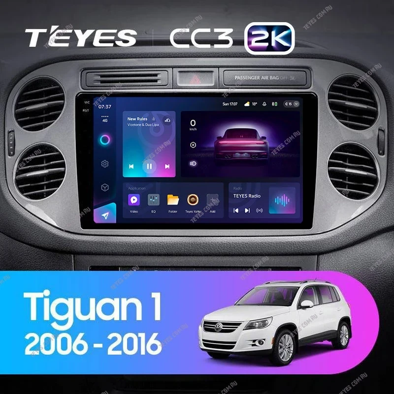 Штатная магнитола Teyes CC3 2K 4/32 Volkswagen Tiguan 1 NF (2006-2011) F2