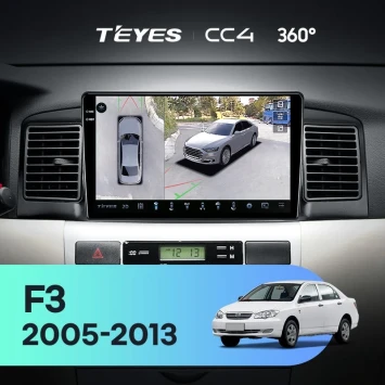 Штатная магнитола Teyes CC4 360 6/64 BYD F3 (2005-2013)