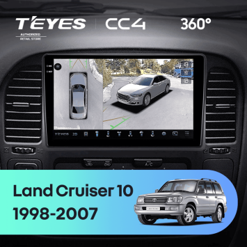 Штатная магнитола Teyes CC4 360 8/128 Toyota Land Cruiser 10 J100 100 (1998-2007)