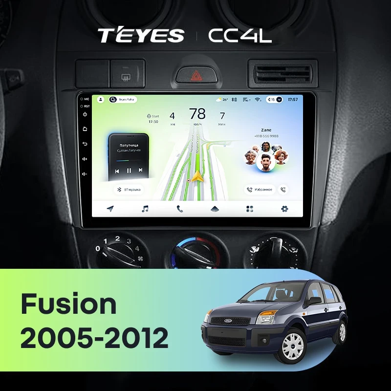 Штатная магнитола Teyes CC4L 6/64 с DTS Ford Fusion (2005-2012)