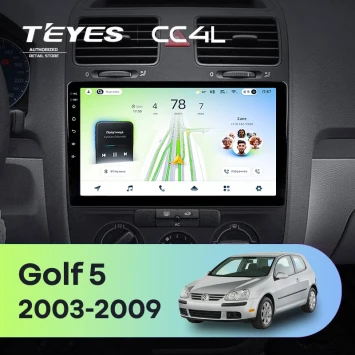 Штатная магнитола Teyes CC4L 6/64 с DTS Volkswagen Golf 5 (2003-2009) F2