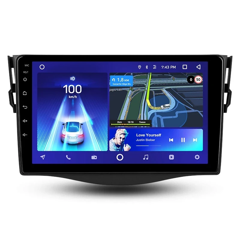 Переходная рамка Toyota RAV4 3 XA30 (2005-2013) F1 (9")