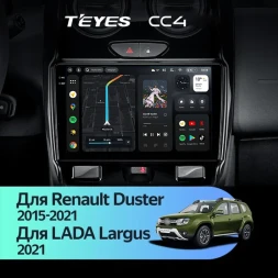Штатная магнитола Teyes CC4 8/128 Lada Largus 2021+ F1