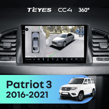 Штатная магнитола Teyes CC4 360 6/64 UAZ Patriot 3 (2016-2021) F1