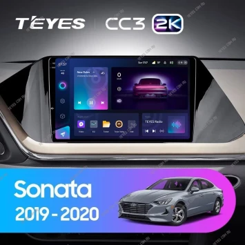 Штатная магнитола Teyes CC3 2K 4/64 Hyundai Sonata DN8 (2019-2020) Тип-A