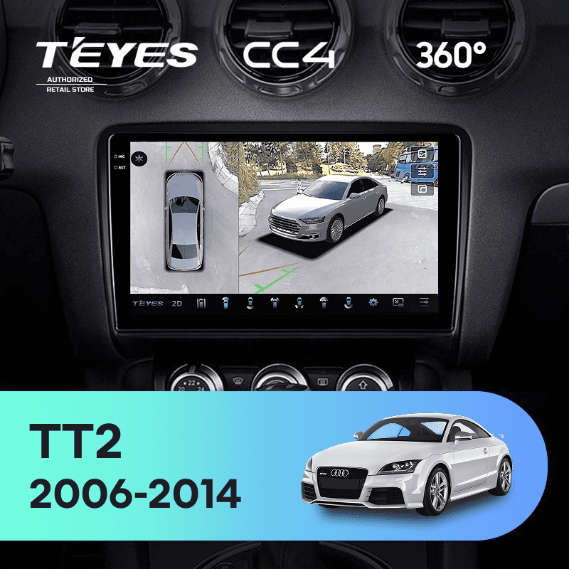 Штатная магнитола Teyes CC4 360 6/64 Audi TT 2 (2006-2014)