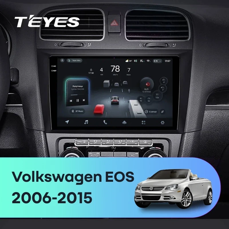Штатная магнитола Teyes CC4 Pro 8/128 Volkswagen EOS (2006-2015)