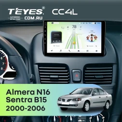 Штатная магнитола Teyes CC4L 6/64 с DTS Nissan Almera N16 (2000-2006)