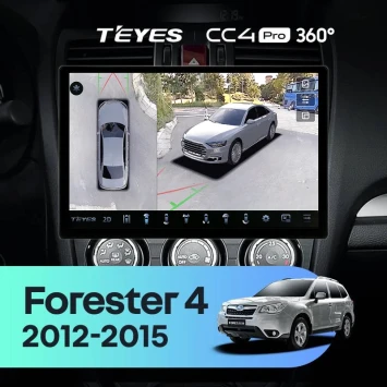 Штатная магнитола Teyes CC4 Pro 360 12/256 Subaru Forester 4 SJ (2012-2015) Тип-B (13")