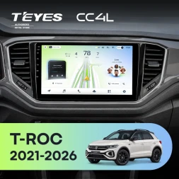 Штатная магнитола Teyes CC4L 6/64 с DTS Volkswagen T-ROC (2021-2026)