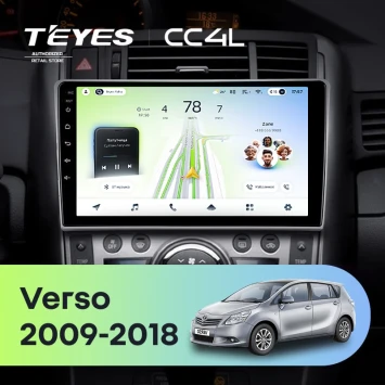 Штатная магнитола Teyes CC4L 4/64 Toyota Verso R20 (2009-2018) F1