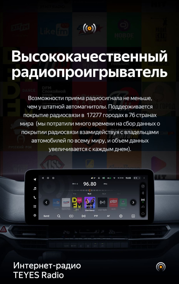 Штатная магнитола Teyes LUX ONE 4/64 Toyota Sienna 4 XL40 (2020-2023)
