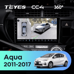 Штатная магнитола Teyes CC4 360 6/64 Toyota Aqua (2011-2017)