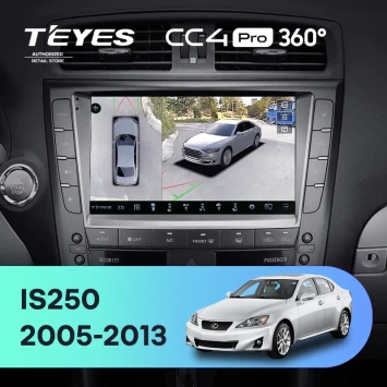 Штатная магнитола Teyes CC4 Pro 360 8/128 Lexus IS250 XE20 (2005-2013) (Hm) Тип-A