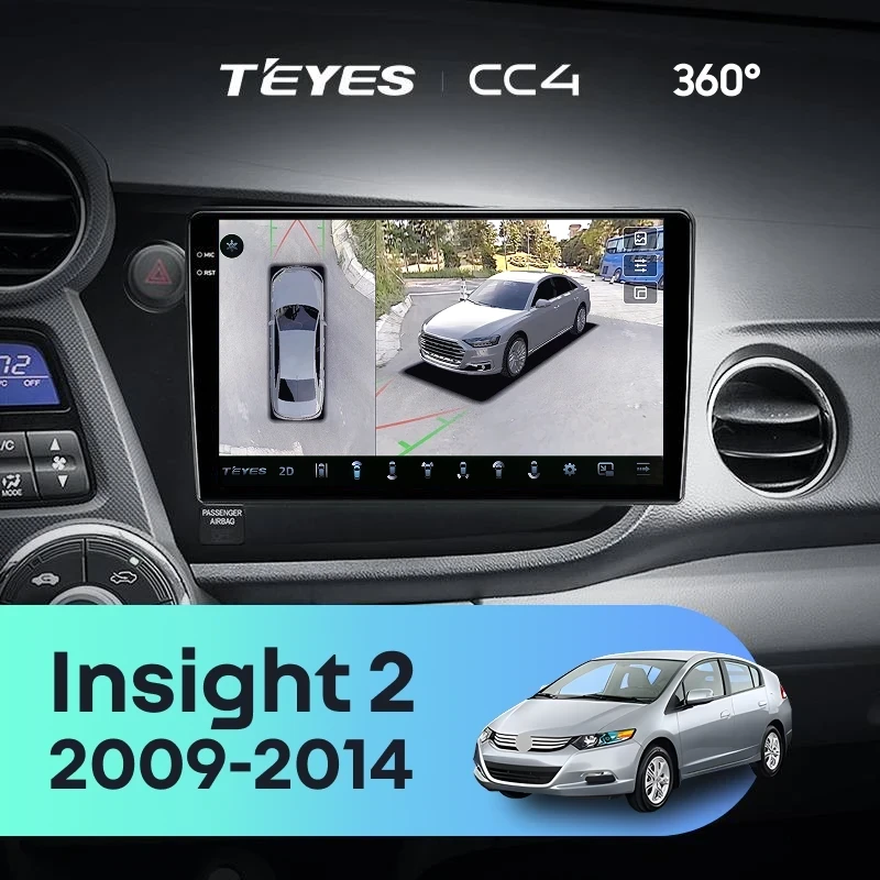 Штатная магнитола Teyes CC4 360 8/128 Honda Insight 2 LHD (2009-2014)