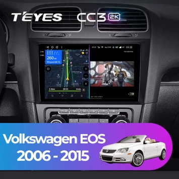 Штатная магнитола Teyes CC3 2K 4/32 Volkswagen EOS (2006-2015)